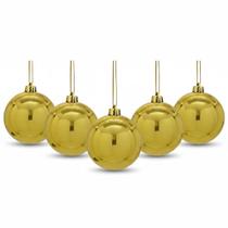 10 Bolas De Natal Douradas gigantes 12cm Decoração Árvore 10 Bolas De Natal Douradas gigantes 12cm Decoração Árvore