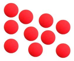 10 Bolas Esponja Mágica Vermelha Espuma Macia 40 milímetros