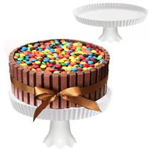 10 Boleira Prato Suporte Porta Bolo Borda 27,5cm em Melamina