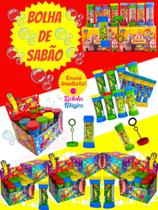 10 Bolha de Sabão Bolinha com Liquido P/ Personalizar Colorido Kit Festa Atacado Lembrancinha Prenda