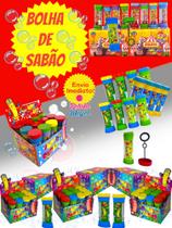 10 Bolha de Sabão Bolinha com Liquido P/ Personalizar Colorido Kit Festa Atacado Lembrancinha Prenda