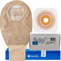 10 Bolsa de Colostomia 70mm e 5 Placas Plana Micropore Sur Fit Advantage Convatec 10 Bolsa de Colostomia 70mm e 5 Placas Plana Micropore Sur Fit Advantage Convatec