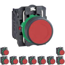 10 Botão Comando Plástico 22mm Bloco 1NF - Modelo XB5AA42 Schneider