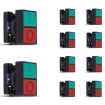 10 Botão Duplo Comando Faceado Steck SLPDNR Max Botton IP40
