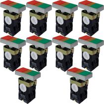 10 Botão Duplo Liga/Desliga Iluminado Retangular BW8365 SIBRATEC 10 Botão Duplo Liga/Desliga Iluminado Retangular BW8365 SIBRATEC