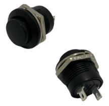 10 Botao Tic Tac Pulso Buzina Sem Trava Universal- Preto 10 Botao Tic Tac Pulso Buzina Sem Trava Universal- Preto