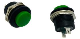 10 Botao Tic Tac Pulso Buzina Sem Trava Universal- Verde 10 Botao Tic Tac Pulso Buzina Sem Trava Universal- Verde