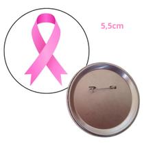 10 bottons alfinetes símbolo câncer de mama Outubro rosa - Ágape bottons