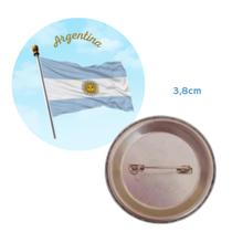 10 bottons broches da bandeira da Argentina - Ágape bottons