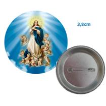 10 bottons broches de Nossa Senhora da Imaculada Conceição - Ágape bottons
