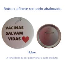 10 bottons Vacinação tipo broche - Ágape bottons