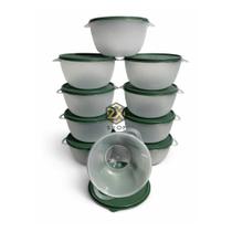 10 Bowls de Plástico Transparente 1L com Tampa Bowl BPA Free, Pote para Mantimentos e Cozinha 10 Bowls de Plástico Transparente 1L com Tampa Bowl BPA Free, Pote para Mantimentos e Cozinha