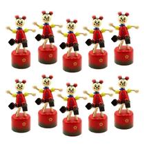 10 Brinquedo Pedagógico Educativo Em Madeira Fantoche Retrô
