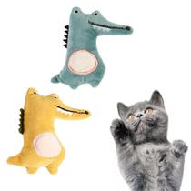 10 Brinquedos Jacaré de Pelúcia PET Gatos Cachorros Atacado - Ami