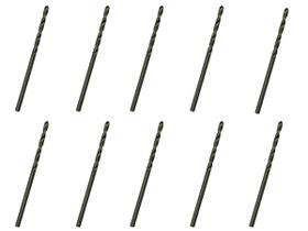10 Brocas 2,1 x 49mm Aço Rápido HSS Pro - Rocast 10 Brocas 2,1 x 49mm Aço Rápido HSS Pro - Rocast