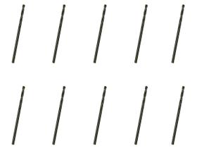 10 Brocas 2,2 x 53mm Aço Rápido HSS Pro - Rocast 10 Brocas 2,2 x 53mm Aço Rápido HSS Pro - Rocast