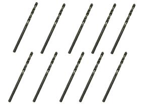 10 Brocas 2,6 x 57mm Aço Rápido HSS Pro - Rocast 10 Brocas 2,6 x 57mm Aço Rápido HSS Pro - Rocast