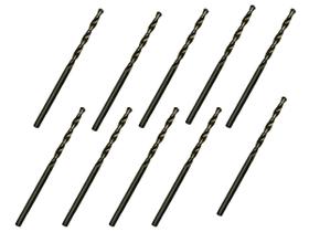 10 Brocas 3,2 x 65mm Aço Rápido HSS Pro - Rocast 10 Brocas 3,2 x 65mm Aço Rápido HSS Pro - Rocast