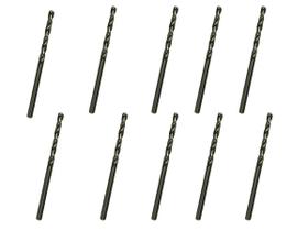 10 Brocas 3,5 x 70mm Aço Rápido HSS Pro - Rocast 10 Brocas 3,5 x 70mm Aço Rápido HSS Pro - Rocast