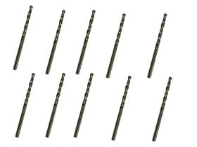 10 Brocas 3,8 x 75mm Aço Rápido HSS Pro - Rocast 10 Brocas 3,8 x 75mm Aço Rápido HSS Pro - Rocast
