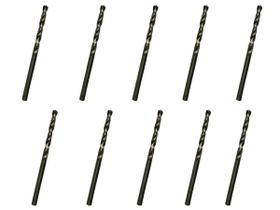 10 Brocas 4,1 x 75mm Aço Rápido HSS Pro - Rocast 10 Brocas 4,1 x 75mm Aço Rápido HSS Pro - Rocast