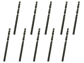 10 Brocas 4,3 x 80mm Aço Rápido HSS Pro - Rocast