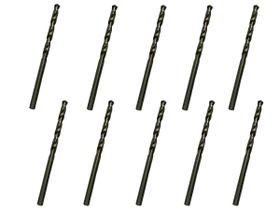 10 Brocas 4,4 x 80mm Aço Rápido HSS Pro - Rocast