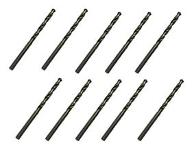 10 Brocas 5,4 x 93mm Aço Rápido HSS Pro - Rocast 10 Brocas 5,4 x 93mm Aço Rápido HSS Pro - Rocast