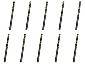 10 Brocas 5,7 x 93mm Aço Rápido HSS Pro - Rocast 10 Brocas 5,7 x 93mm Aço Rápido HSS Pro - Rocast