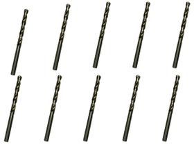 10 Brocas 6,9 x 109mm Aço Rápido HSS Pro - Rocast 10 Brocas 6,9 x 109mm Aço Rápido HSS Pro - Rocast