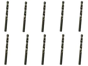 10 Brocas 7,5 x 109mm Aço Rápido HSS Pro - Rocast 10 Brocas 7,5 x 109mm Aço Rápido HSS Pro - Rocast