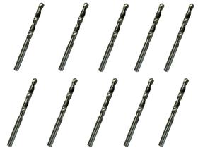 10 Brocas 8 x 117mm Aço Rápido HSS Pro - Rocast 10 Brocas 8 x 117mm Aço Rápido HSS Pro - Rocast