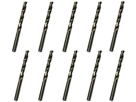 10 Brocas 8,3 x 117mm Aço Rápido HSS Pro - Rocast 10 Brocas 8,3 x 117mm Aço Rápido HSS Pro - Rocast