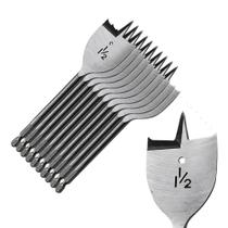 10 Brocas Chata Madeira Aco Carbono 38mm 1.1/2 Rocast 530048