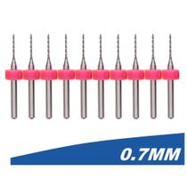 10 Brocas Micro Usinagem Router Cnc Pcb Pci 0.7mm 10 Brocas Micro Usinagem Router Cnc Pcb Pci 0.7mm