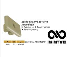 10 Bucha do Forro da Porta Amarelada - VW Volkswagen-P220 10 Bucha do Forro da Porta Amarelada - VW Volkswagen-P220