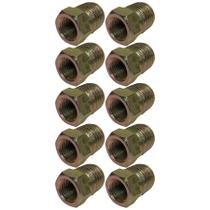 10 Bucha Redução Galvanizada Rosável Aço Macho 3/8 X 1/4 Fêmea 10 Bucha Redução Galvanizada Rosável Aço Macho 3/8 X 1/4 Fêmea