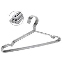 10 Cabide Metal adulto Tintureiro cava Luxo Executivo Reforçado Organizar Roupas Closet Cromado 10 Cabide Metal adulto Tintureiro cava Luxo Executivo Reforçado Organizar Roupas Closet Cromado