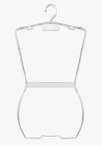 10 Cabides Collant Silhueta Adulto Closet Arara Lojas Roupas
