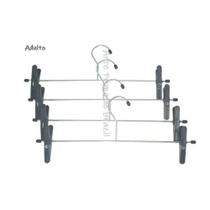 10 Cabides Cromado Com Pregador Resistente 10 Cabides Cromado Com Pregador Resistente