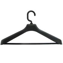 10 Cabides de Roupa Social para Loja Lavanderia Ombreira Reforçado Adulto Plástico Preto 10 Cabides de Roupa Social para Loja Lavanderia Ombreira Reforçado Adulto Plástico Preto