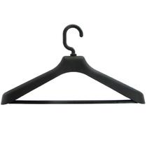 10 Cabides de Roupa Social para Loja Lavanderia Ombreira Reforçado Adulto Plástico Preto 10 Cabides de Roupa Social para Loja Lavanderia Ombreira Reforçado Adulto Plástico Preto