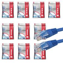 10 Cabo De Rede Rj45 1m Ethernet Patch Cord Cat5e 1 Metro 10 Cabo De Rede Rj45 1m Ethernet Patch Cord Cat5e 1 Metro