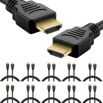 10 Cabos HDMI TV Vídeo Game PC 1 Metro HD Atacado Revenda
