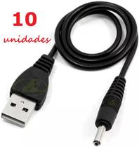10 CABOS PARA ALIMENTAÇÃO ELÉTRICA DE TABLET / ROTEADOR / CÂMERA ENTRADA USB SAÍDA PINO REDONDO FINO 2,5mm 10 CABOS PARA ALIMENTAÇÃO ELÉTRICA DE TABLET / ROTEADOR / CÂMERA ENTRADA USB SAÍDA PINO REDONDO FINO 2,5mm