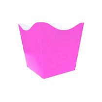 10 Cachepo Papel Cores Neon Aniversário Decoração Flores