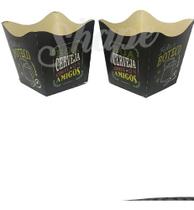 10 Cachepot De Papel Para Festa Doce Decoração Tema Boteco