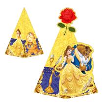 10 Caixa Cone Bela e a Fera com Aplique 3D