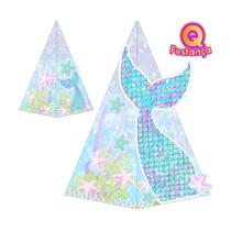 10 Caixa Cone Sereia com Aplique 3D