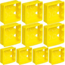 10 caixa de luz amarela 4x4 krona caixinha para tomada 10 caixa de luz amarela 4x4 krona caixinha para tomada